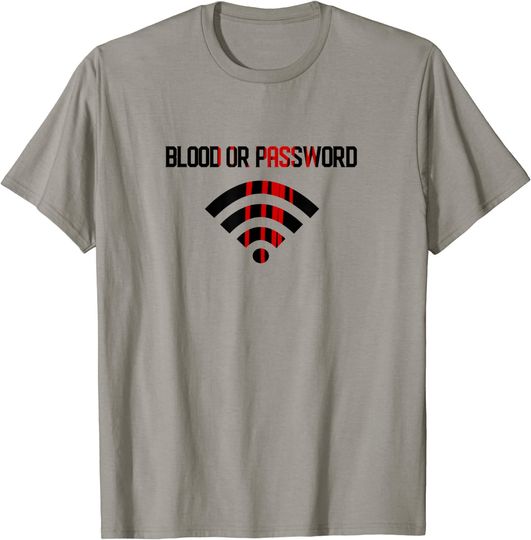 Password Internet Signal WiFi Design Halloween T-Shirt