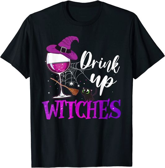 Drink Up Witches Wine Lover T-Shirt