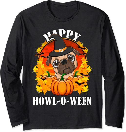 Pug Halloween Gift For Dog Lovers Long Sleeve