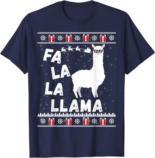 Christmas Llama T Shirt