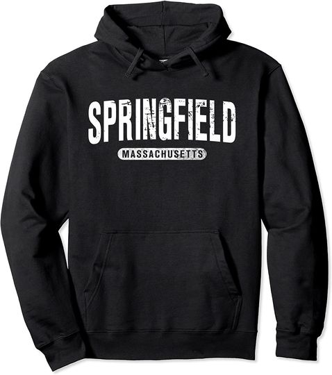 Springfield Massachusetts Vintage University College Style Pullover Hoodie