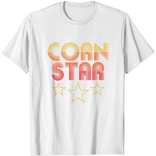 Corn Star Retro Cornhole Team T-Shirt