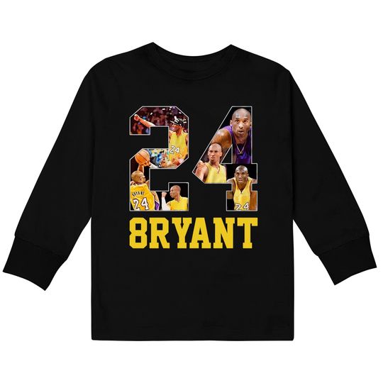 Kobe Bryant No.24 The Man The La Basketball Kids Long Sleeve T-Shirt