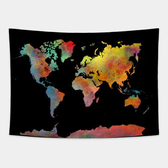 World Map - Tapestry