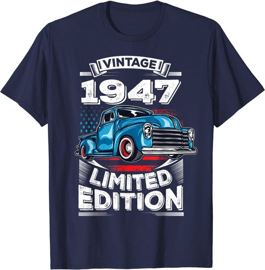 Vintage 1947 74th 74 Years Old birthday Gift For Women Men T-Shirt
