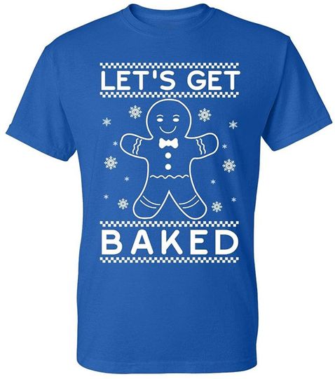 Kropsis Let's Get Baked Funny Christmas Men's T-Shirt
