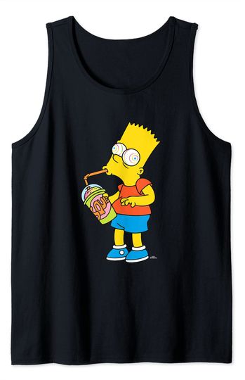 The Simpsons Bart Simpson Squishee Brain Freeze Tank Top