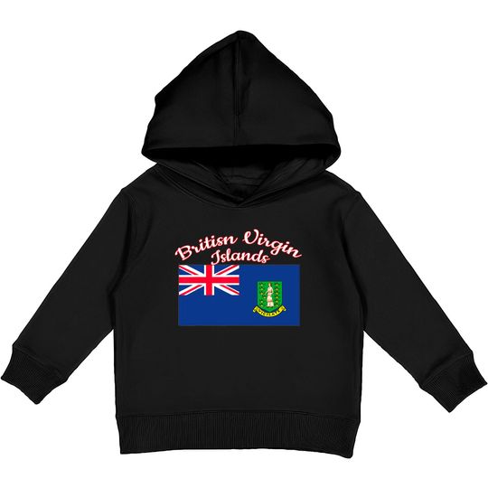 British Virgin Islands Flag Kids Pullover Hoodie