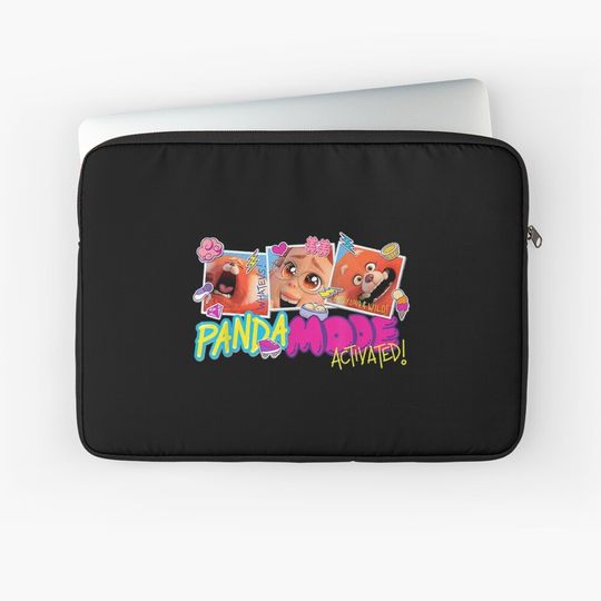 Turning Red Panda Mode Activated Laptop Sleeve