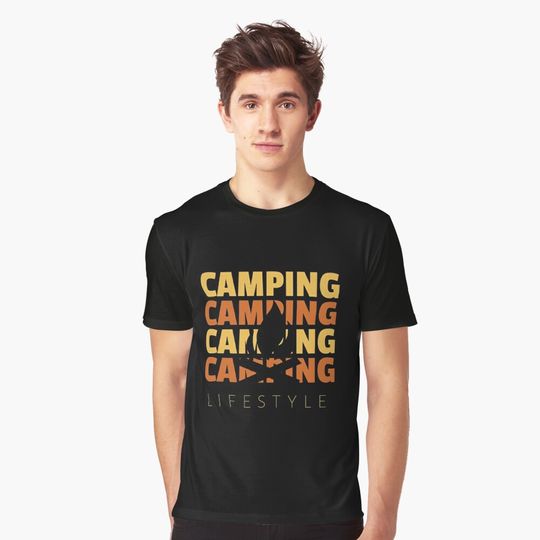 Camping Lifestyle Vintage  Graphic T-Shirt