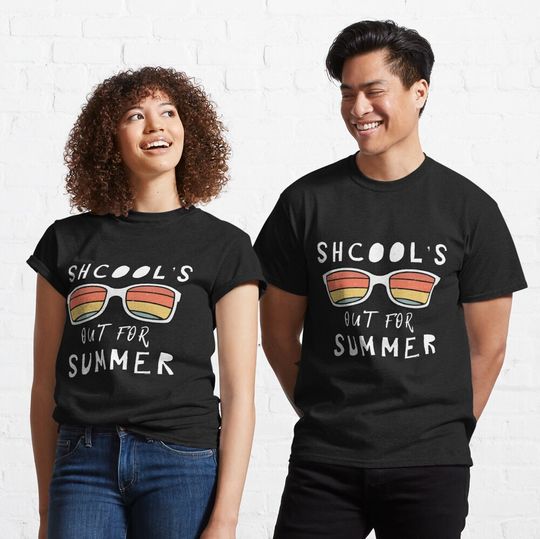 Retro Vintage Schools Out For Summer Last Day Of School Student Teacher Classic T-Shirt