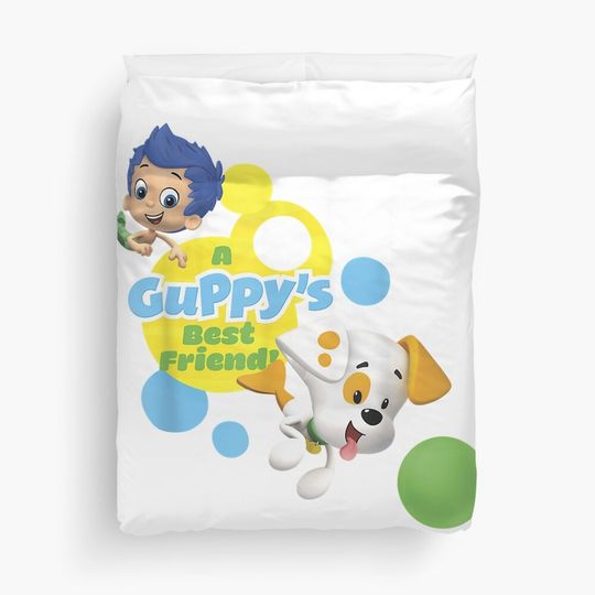 Bubble Guppies And Bubble Puppy Christmas Duvet Cover