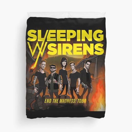 Sleeping With Sirens Duvet Cover