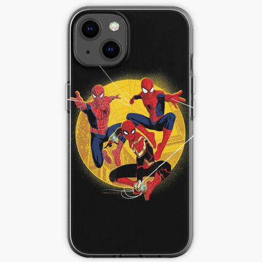 Trilogy Spider Dudes in Action iPhone Case