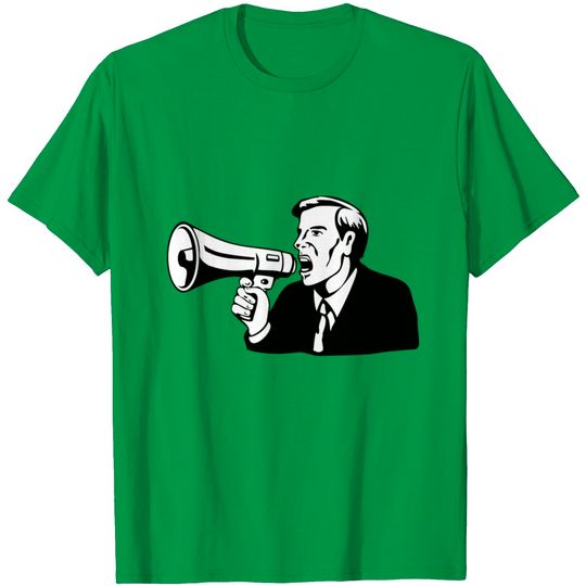 Businessman Megaphone T Shirt