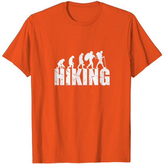 Hiking Evolution Queue Climbing Mountains Travel T Shirt