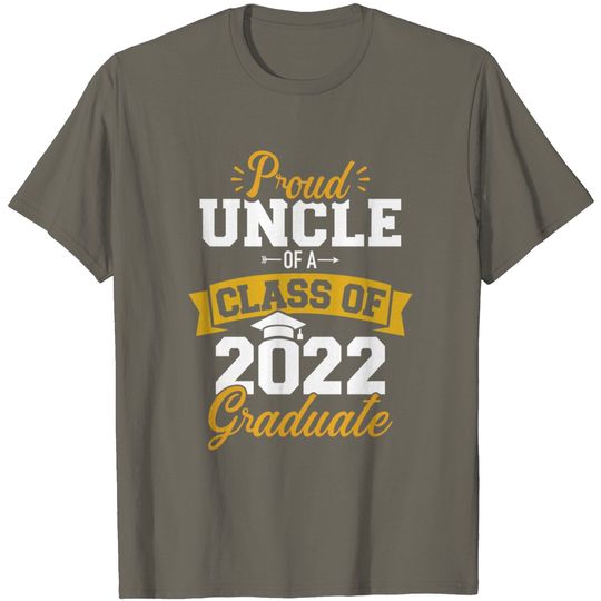 Mens Proud uncle of a class of 2022 graduate senior graduation T-Shirt