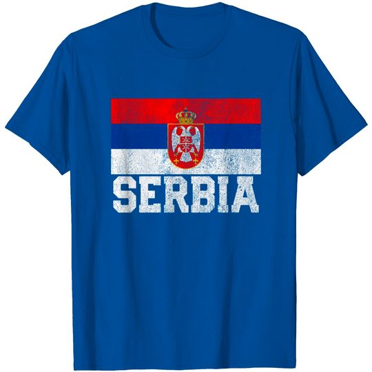 Serbian Serbia Flag National Pride T Shirt
