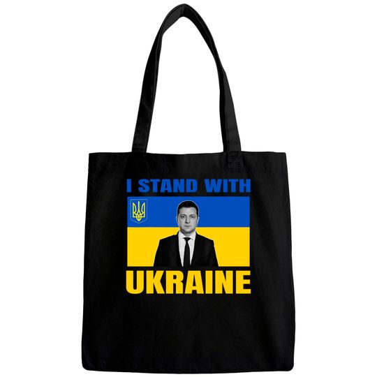 Zelensky President I Stand With Ukraine Support UKrainians Bags