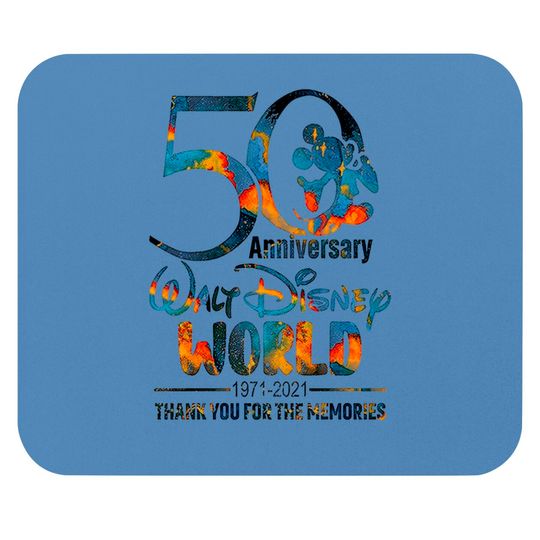 50th Anniversary Mouse Pad WDW Mouse Pads Vacation Mouse Pad Trip Mouse Pad for Family Castle Mouse Pad