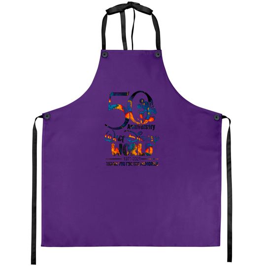 50th Anniversary Apron WDW Aprons Vacation Apron Trip Apron for Family Castle Apron