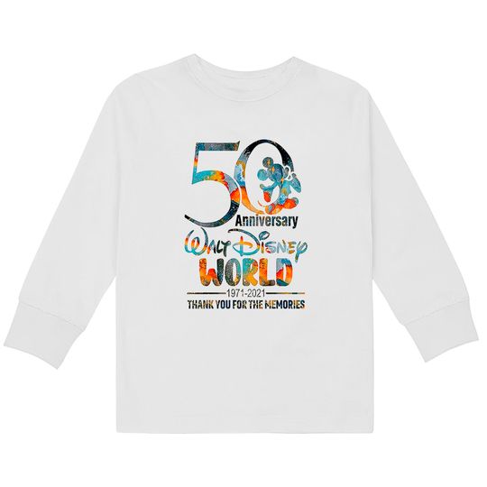 50th Anniversary Shirt WDW  Kids Long Sleeve T-Shirts Vacation Shirt Trip Shirt for Family Castle Shirt