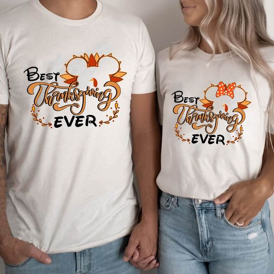 Best Thanksgiving Ever Disney Thanksgiving Vacation Fall Vibes T Shirt