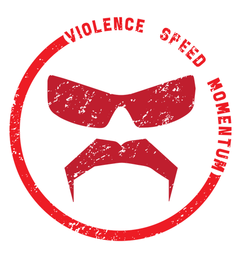 Dr Disrespect Violence Speed Momentum - Dr Disrespect Mustache Logo - T-Shirt