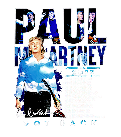 Paul McCartney 2022 Tour Got Back Signature T-Shirt