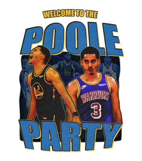 Jordan Poole  T Shirt  | Golden State Warriors Vintage Bootleg, Poole Party Shirt Warriors