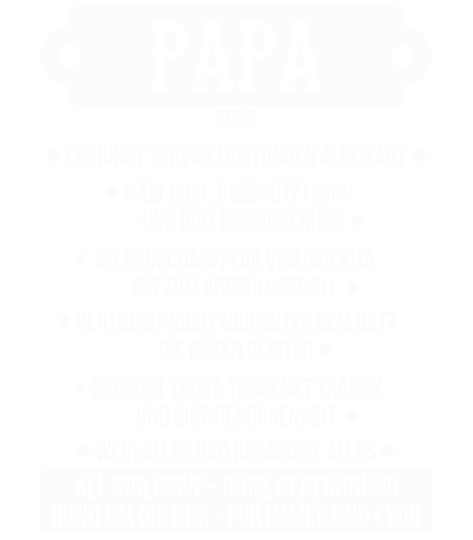 Papa GmbH Herren Damen T-Shirt