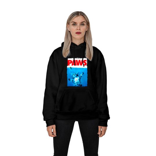Paws Cat and Mouse Top, Cute Cat Lover Parody Top Hoodie