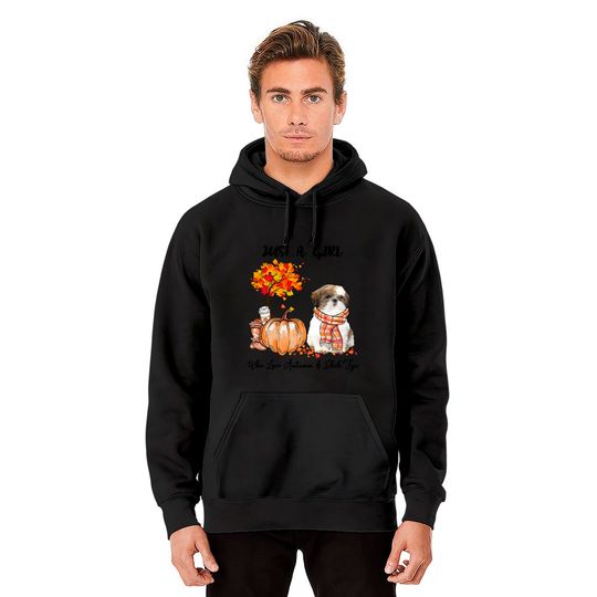 Just A Girl Who Loves Autumn And Shih Tzu Hoodie