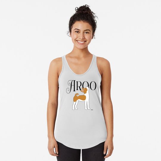 Howling Basenji Puppy AROO A Sound of Singing Happy Pack Dog Tank Top