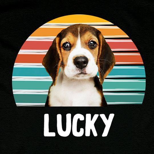 Custom Dog Shirt, Custom Dog T-shirt, Custom Dog Tshirt Vintage, Retro T-shirt with Dog