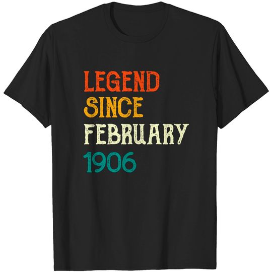 February One Thousand Nine Hundred Six 1906 T Shirt
