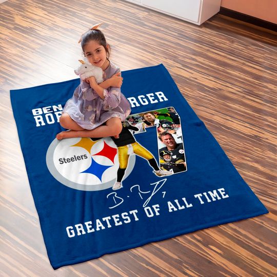 Ben Roethlisberger Greatest Of All Time Baby Blankets