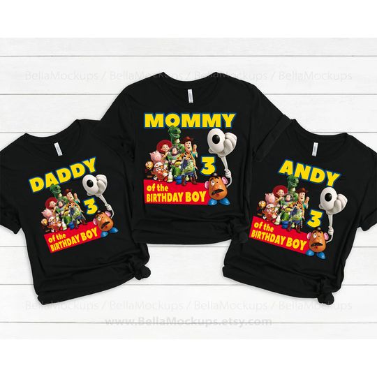 Personalized Birthday party shirt Toy story