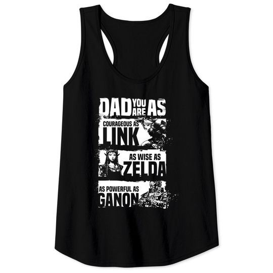 Nintendo Legend Of Zelda Dad You Are As Graphic Tank Tops