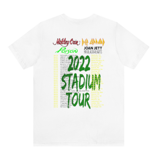 Motley Crue Stadium Tour 2022 T-Shirt