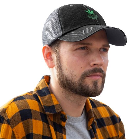 Marijuana Weed Cannabis Leaf Cool Gift Trucker Hats