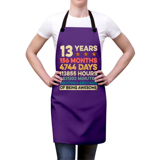 Vintage 13th Birthday Gift 13 Years Old 156 Months Aprons