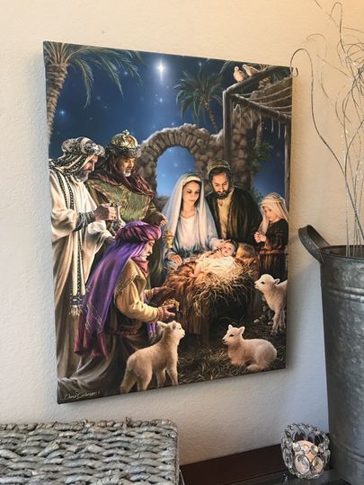 The Nativity Wall Art - Canvas