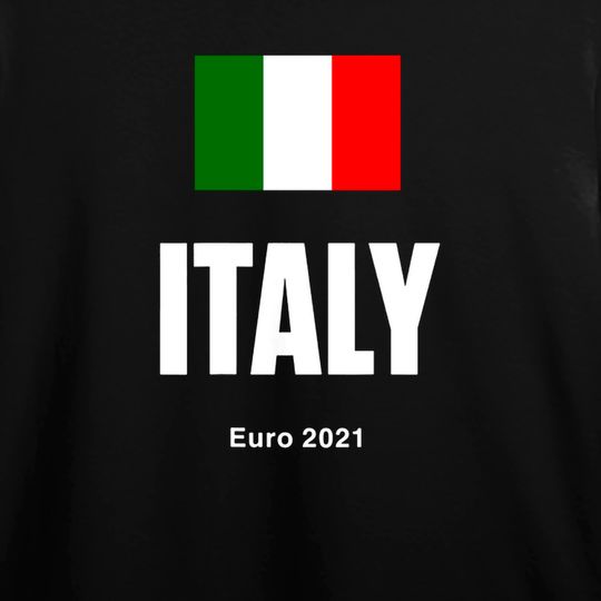 Euro 2021 Men's Long Sleeves Italy Double Sided Team Flag