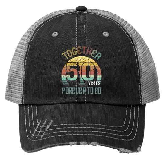 50th Years Wedding Anniversary Gifts For Couples Cool Fifty Trucker Hat