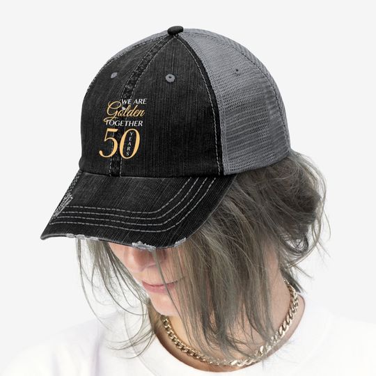 Romantic Trucker Hat For Couples - 50th Wedding Anniversary Trucker Hat
