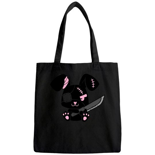 Kawaii Bunny Menhera Pastel Goth Tote Bag