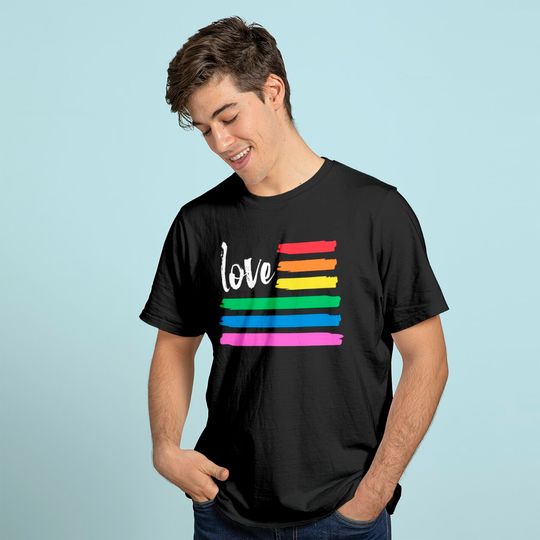 Pride Shirt Women Letter Print Rainbow