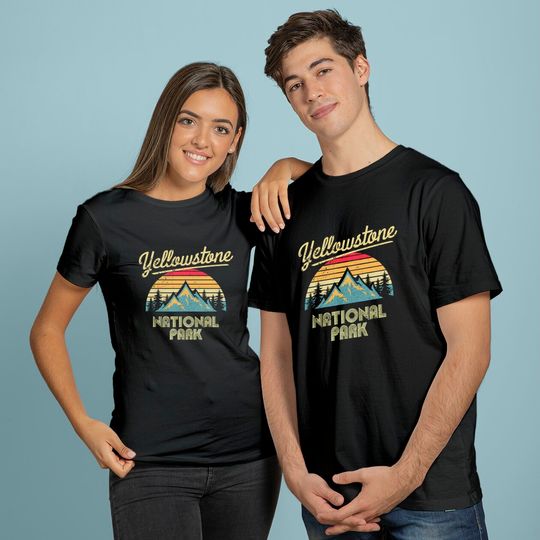 Vintage Retro Yellowstone National Park T-Shirt