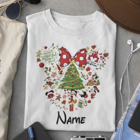 Personalized Disney Christmas 2021 Family Matching T Shirt
